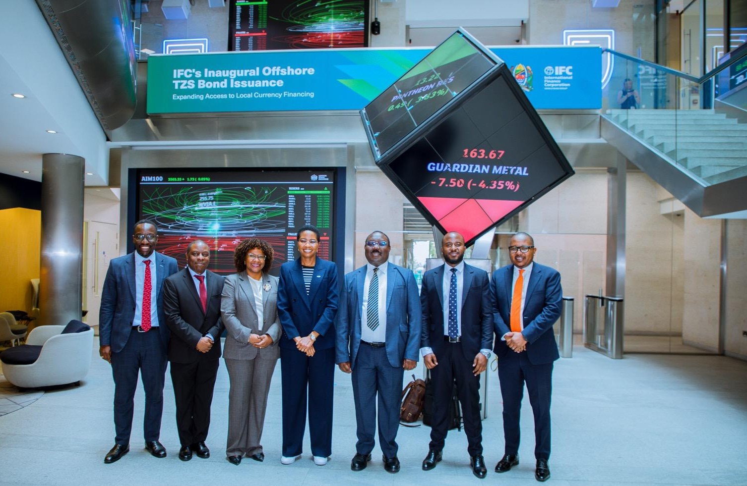 CMSA Delegations at the Inauguration of the first Tanzania Off-shore Bond worth USD 100 Millions at the London Stock Exchange