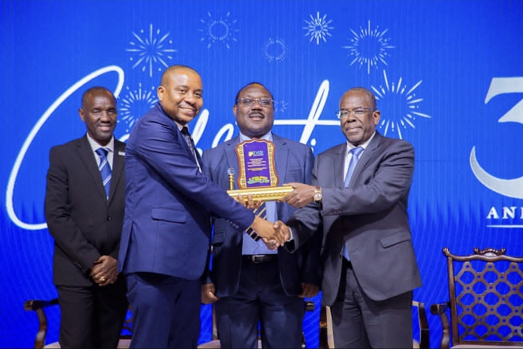 CMSA Chief Executive Officer, CPA Nicodemus D. Mkama at the Dar es Salaam Stock Exchange's 30th Years Anniversary